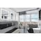 Castello Usa Nile 84-inch Black Vanity Set with Gray  Top and Chrome Handles CB-MC-84BLK-CHR-2053-GR - alternate 2